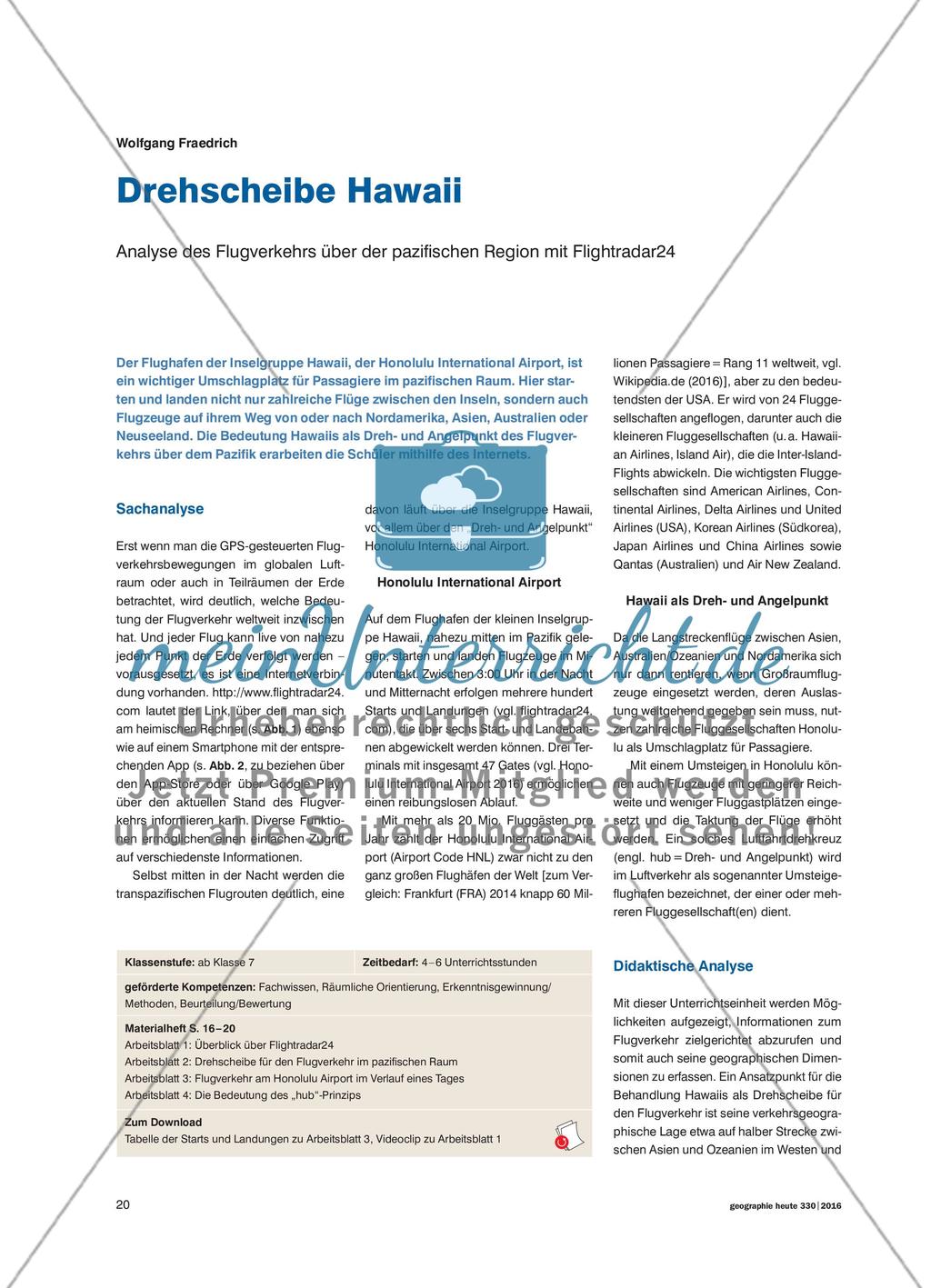 Drehscheibe Hawaii - Analyse des Flugverkehrs über der pazifischen Region mit Flightradar24 Preview 1