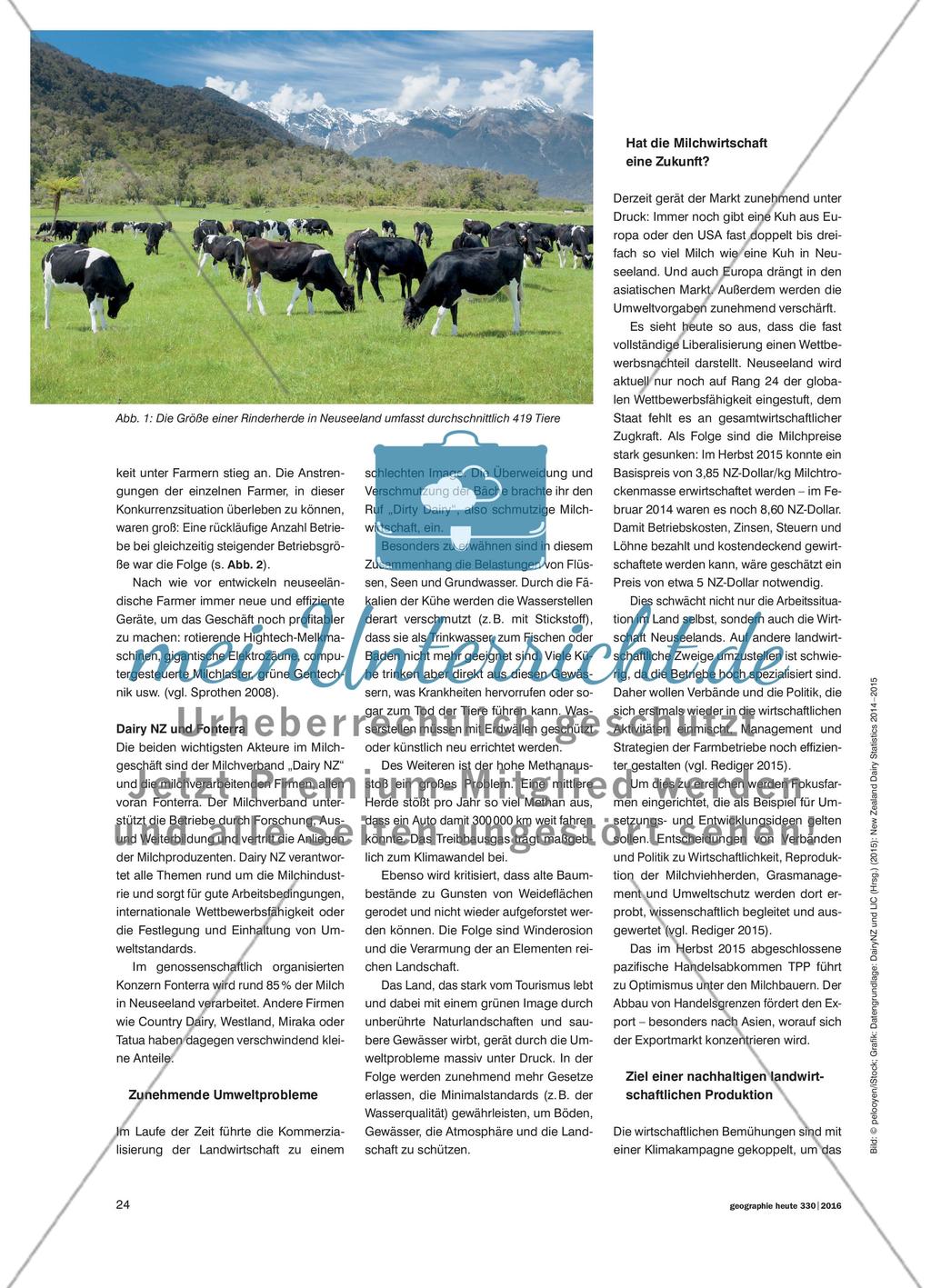 Milchwirtschaft in Neuseeland - Das zukunftsorientierte Modell der Landwirtschaft als Vorbild für den Rest der Welt? Preview 2