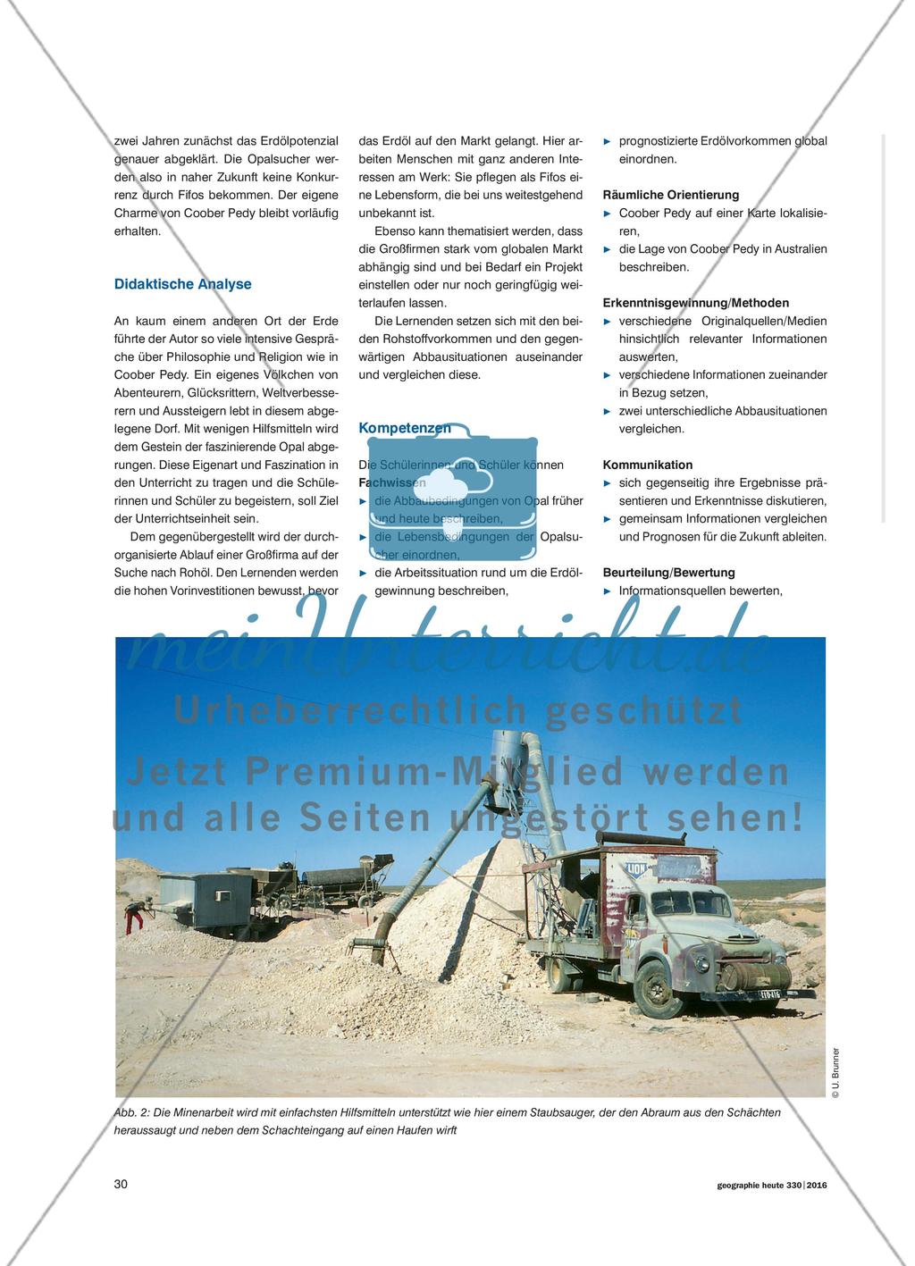 Coober Pedy – vom Opal zum Erdöl?: Wandel von Rohstoffvorkommen in Australien Preview 3