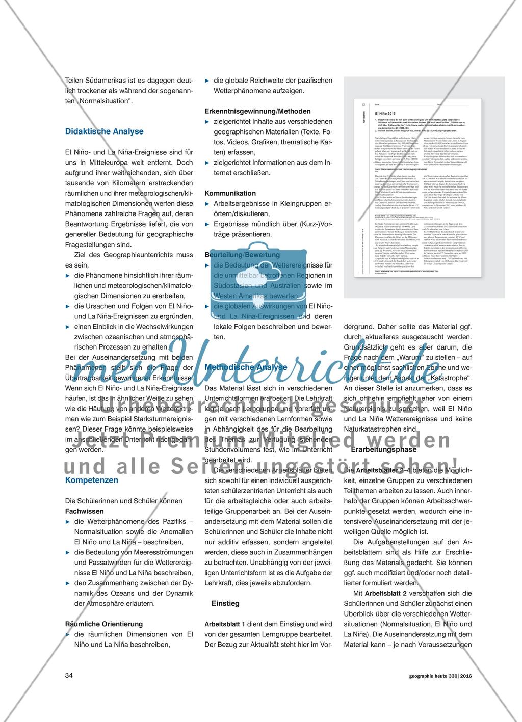 El Niño und La Niña - Prägende Wetterereignisse in der pazifischen Region Preview 3