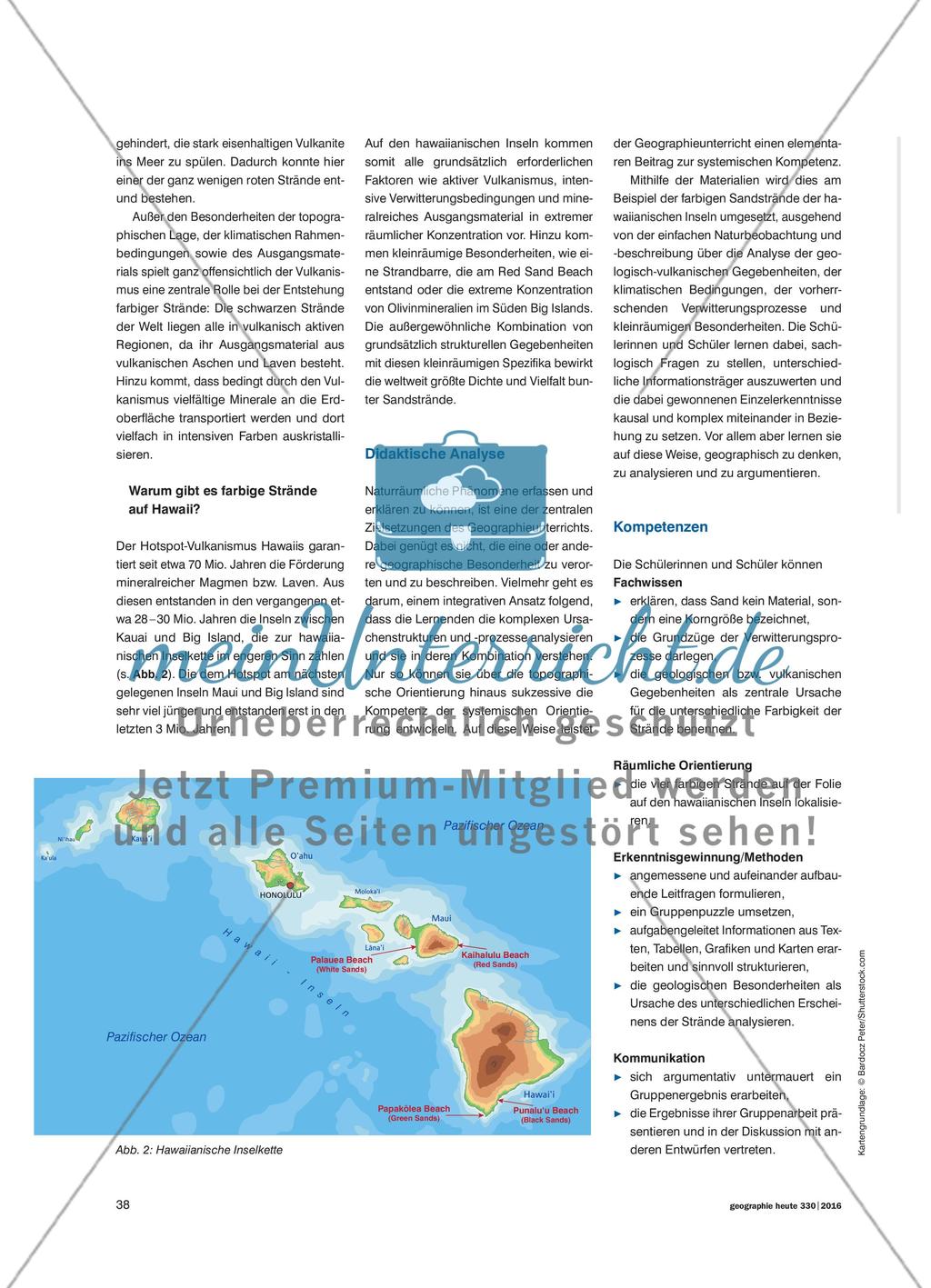 Strände in allen Farben - Verwitterungsprozesse als Ursache für unterschiedlich farbige Strände auf Hawaii Preview 3