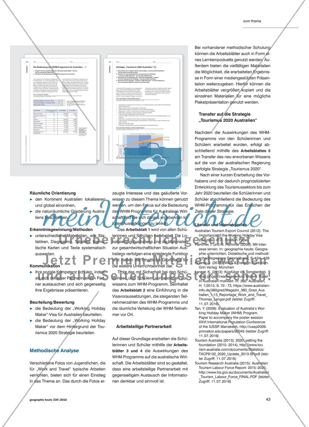 Von Kurzzeitmigranten und Langzeittouristen - Die Bedeutung der „Work and Travel“-Visa für die australische Wirtschaft Preview 4