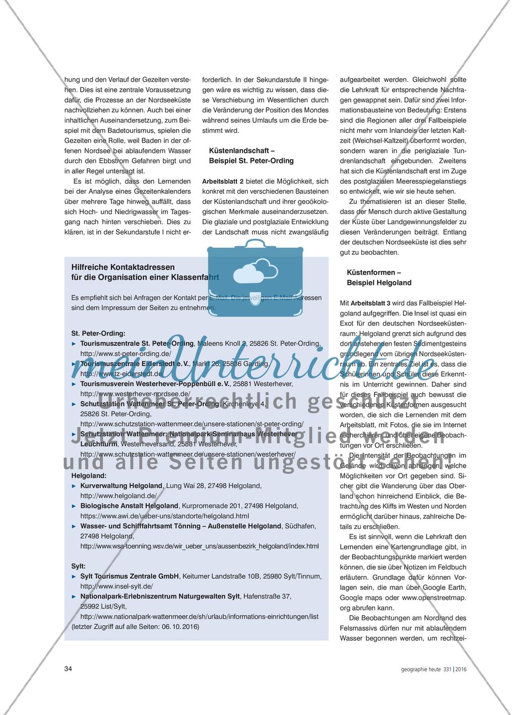 Tourismusgebiete als Ziel von Klassenfahrten - Drei Beispiele für die Nordseeküste und die Nordseeinseln Preview 5