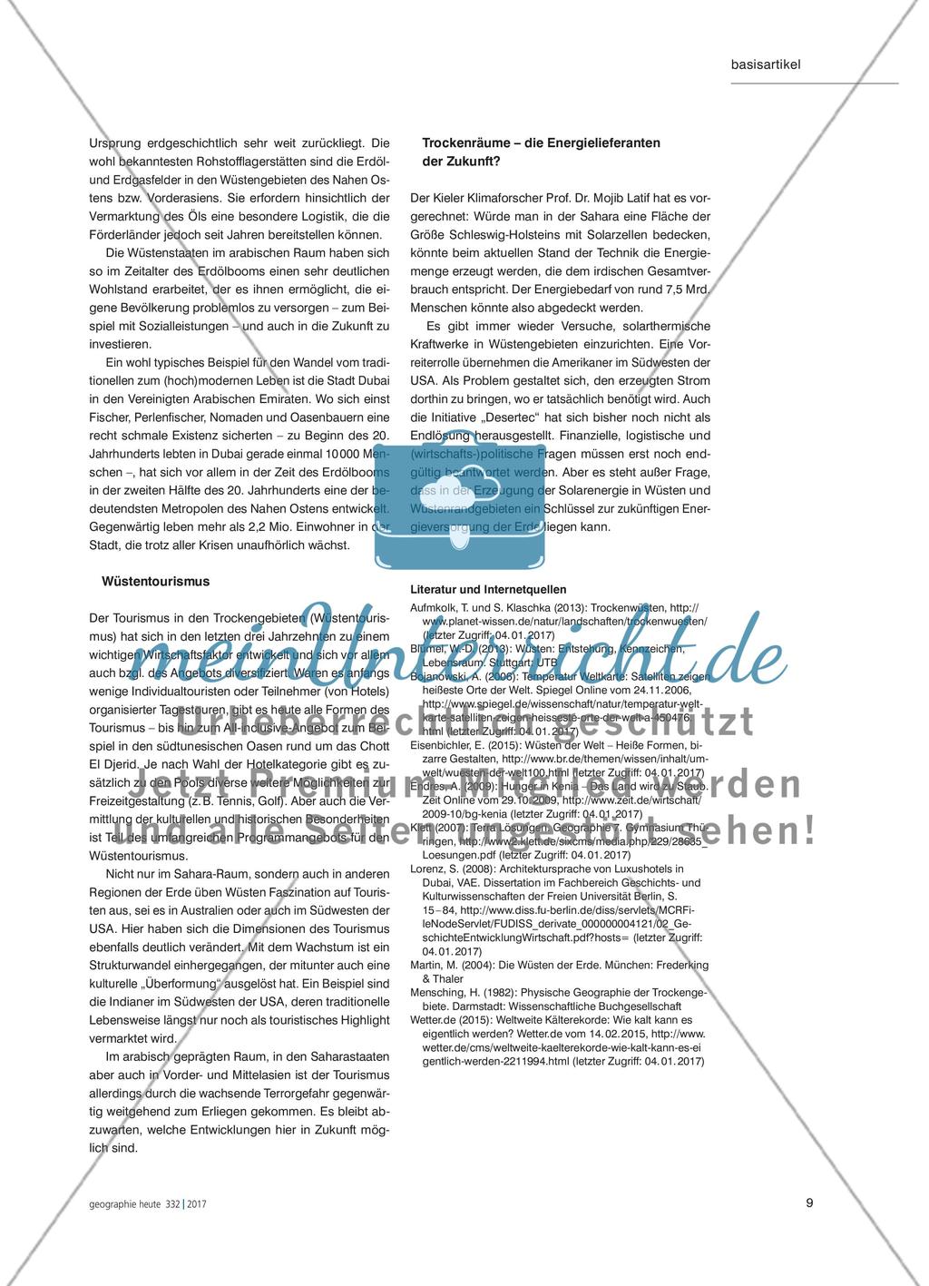 Trockengebiete der Erde - Geographisch komplexe Systeme am Rande der Ökumene Preview 8