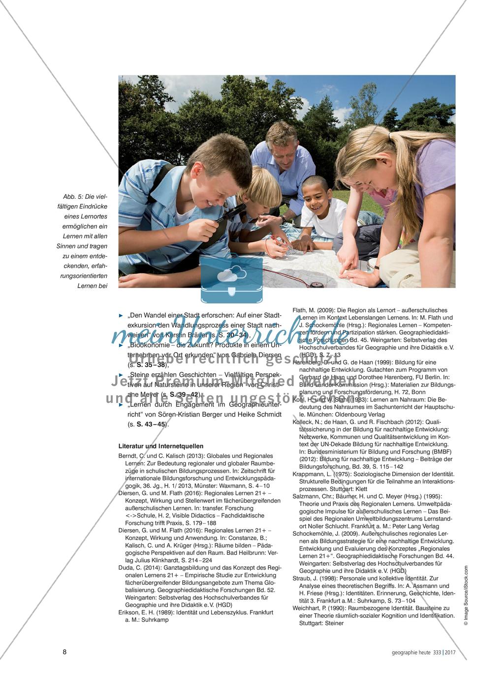 Regionales Lernen 21+ - Konzept, Wirkung und Bedeutung für den Geographieunterricht Preview 7