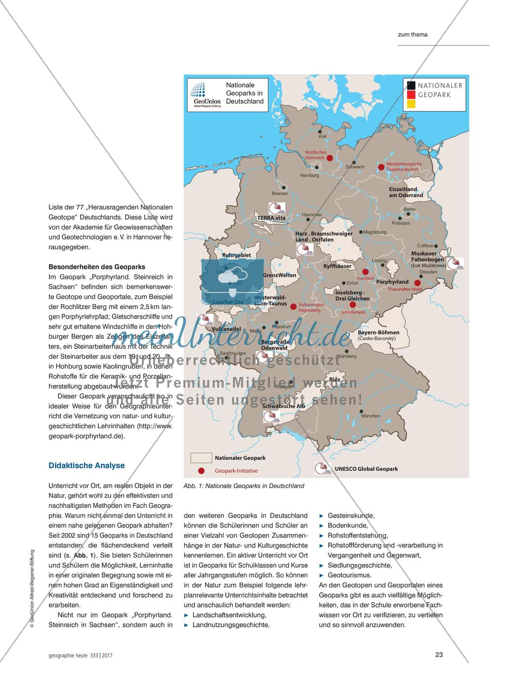 Geoparks - Auseinandersetzung mit geologischen und kulturhistorischen Zeugnissen Preview 2