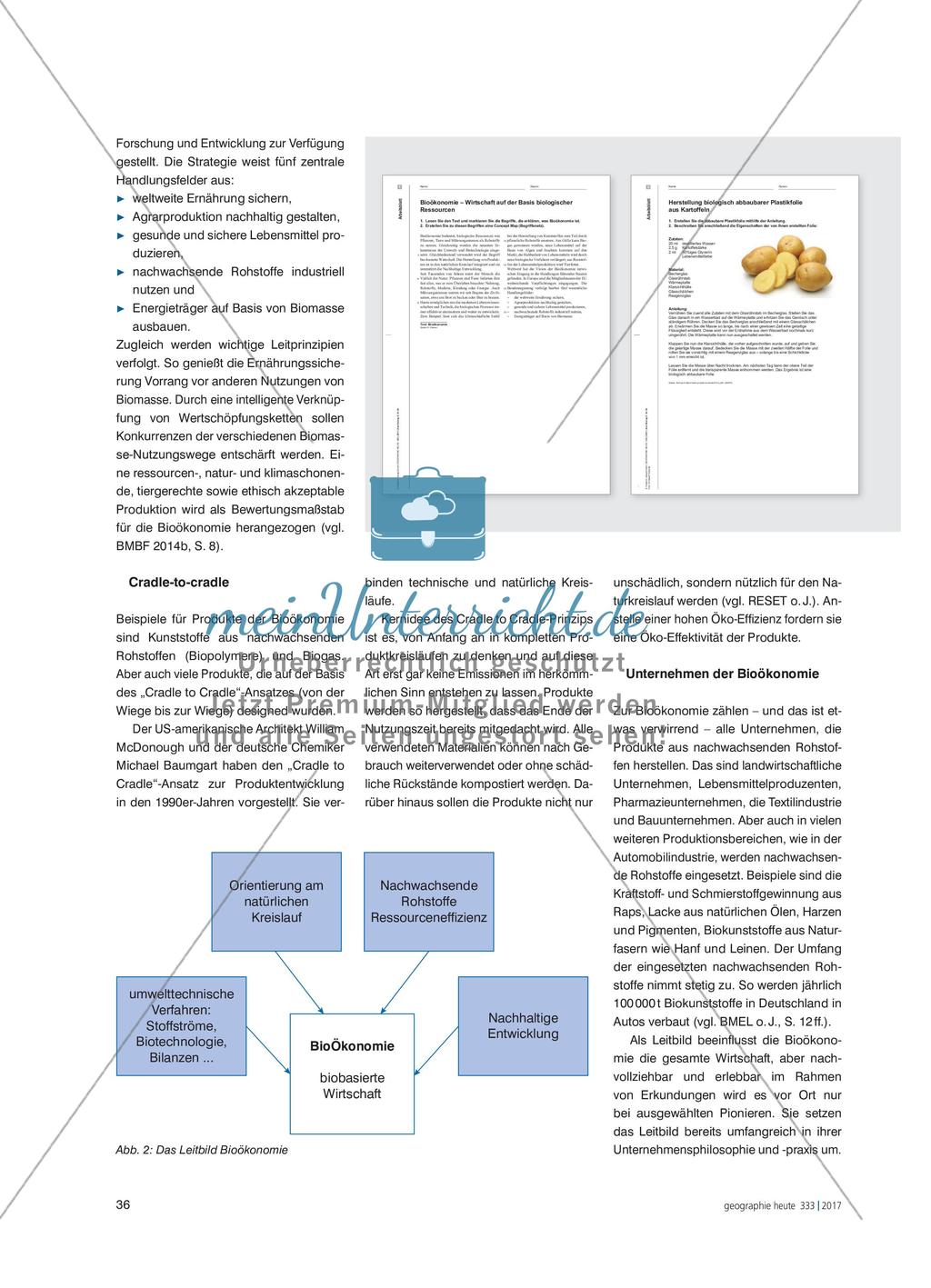 Bioökonomie – die Zukunft?: Produkte in einem Unternehmen vor Ort erkunden Preview 2