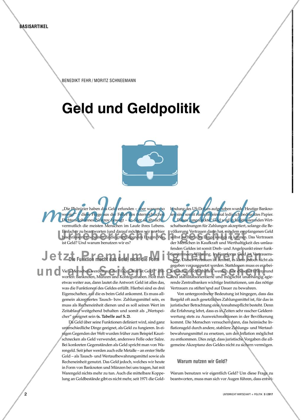 Geld und Geldpolitik Preview 1