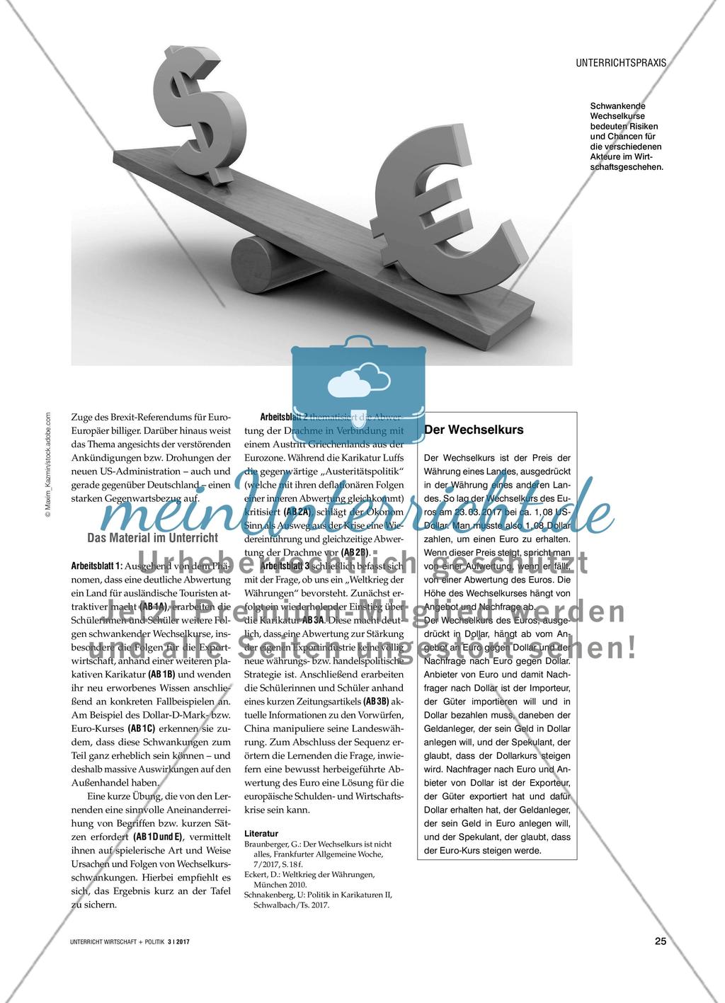 Abwertung der eigenen Währung - Ein probates Mittel zur Steigerung der internationalen Wettbewerbsfähigkeit? Preview 2