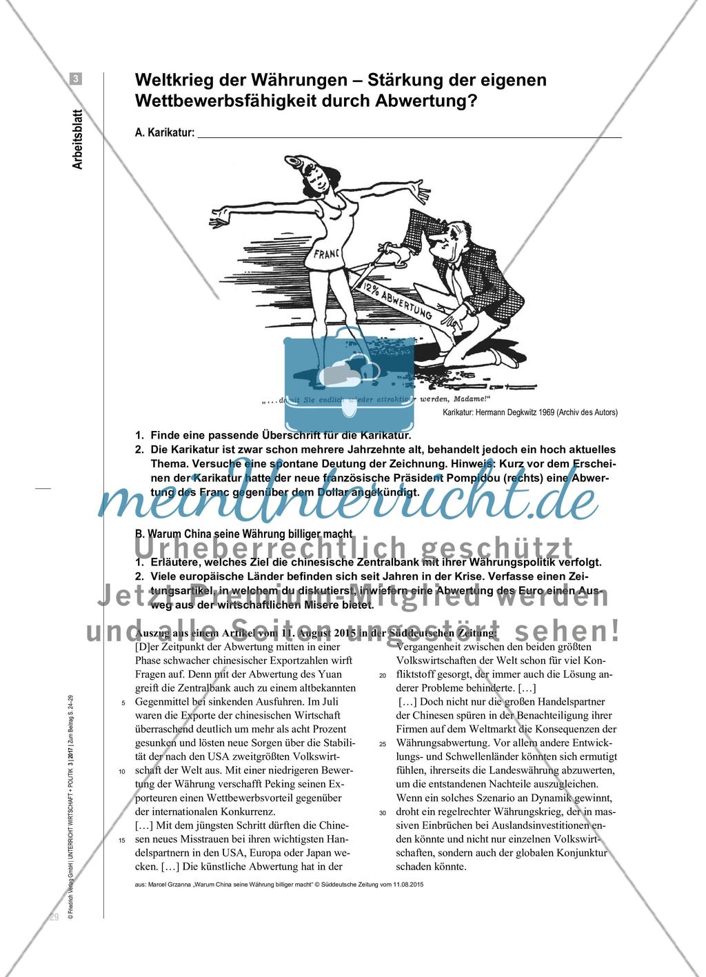 Abwertung der eigenen Währung - Ein probates Mittel zur Steigerung der internationalen Wettbewerbsfähigkeit? Preview 6