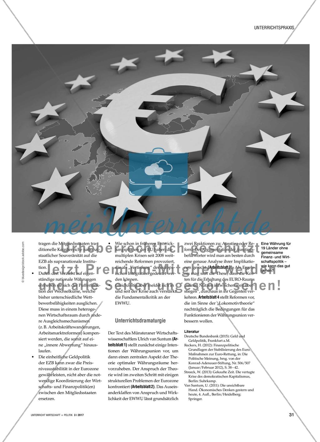 Die Eurozone – (k)ein optimaler Währungsraum? Preview 2