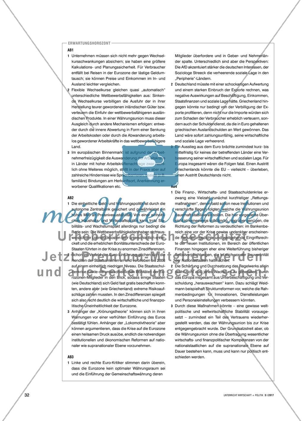 Die Eurozone – (k)ein optimaler Währungsraum? Preview 3