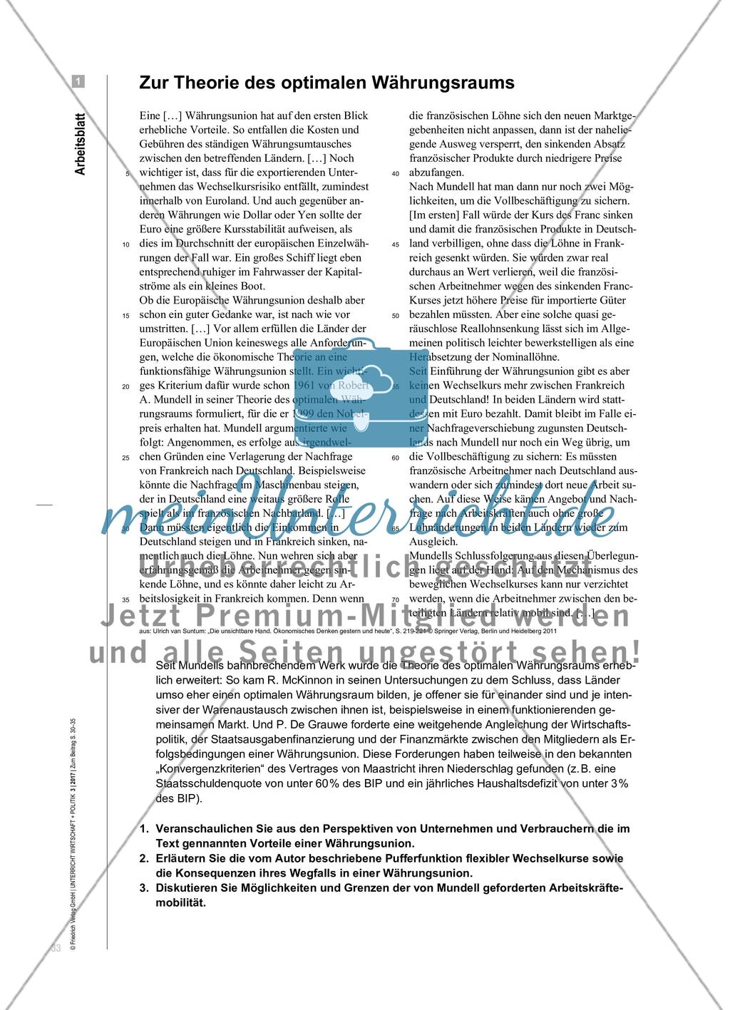 Die Eurozone – (k)ein optimaler Währungsraum? Preview 4