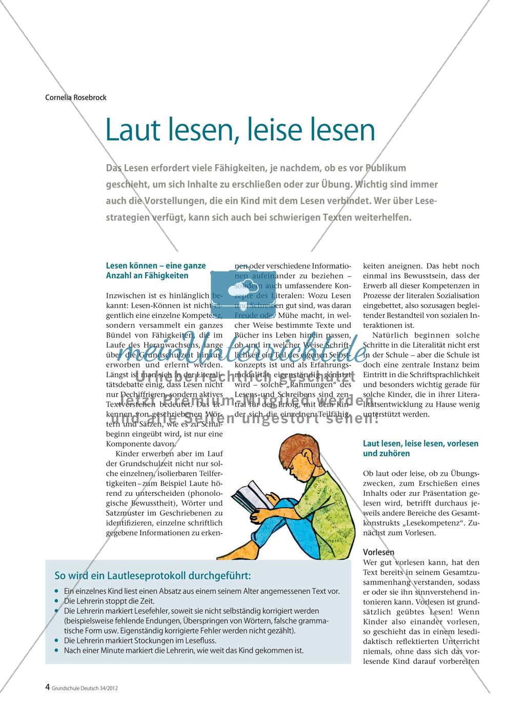 Laut lesen, leise lesen Preview 1