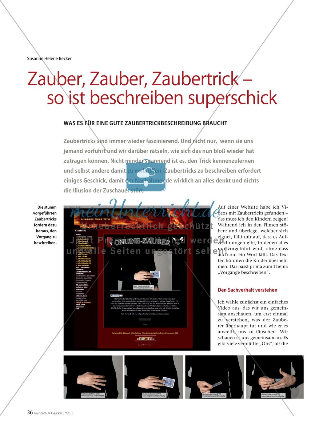 Zauber, Zauber, Zaubertrick – so ist beschreiben superschick: Was es für eine gute Zaubertrickbeschreibung braucht Preview 1