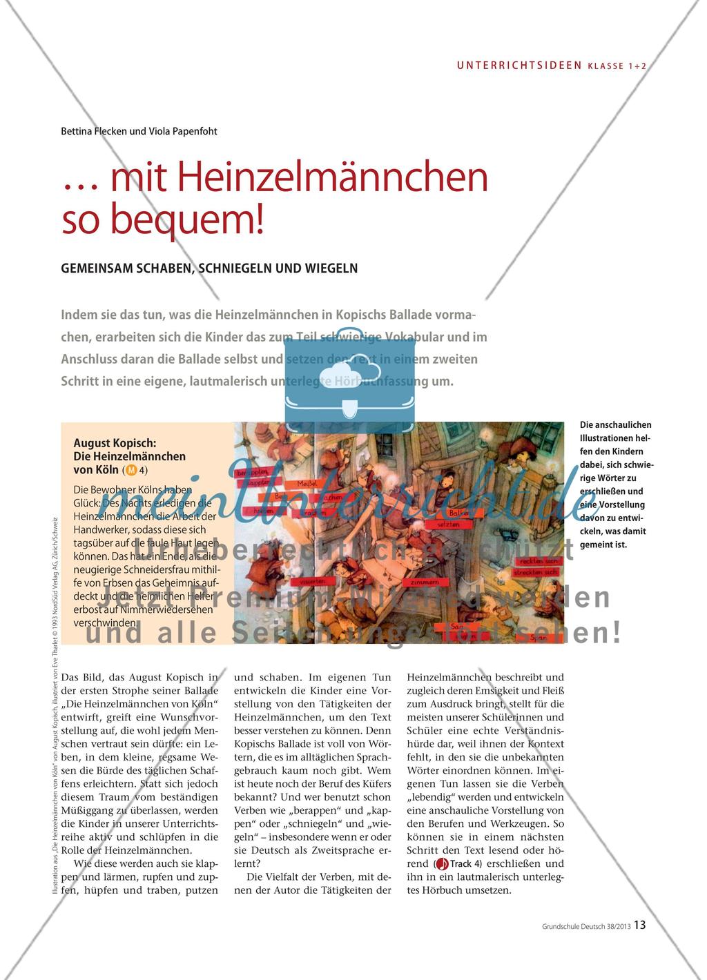 Die Heinzelmännchen von Köln: Erarbeitung und Übersetzung einer Ballade in ein Hörbuch Preview 1