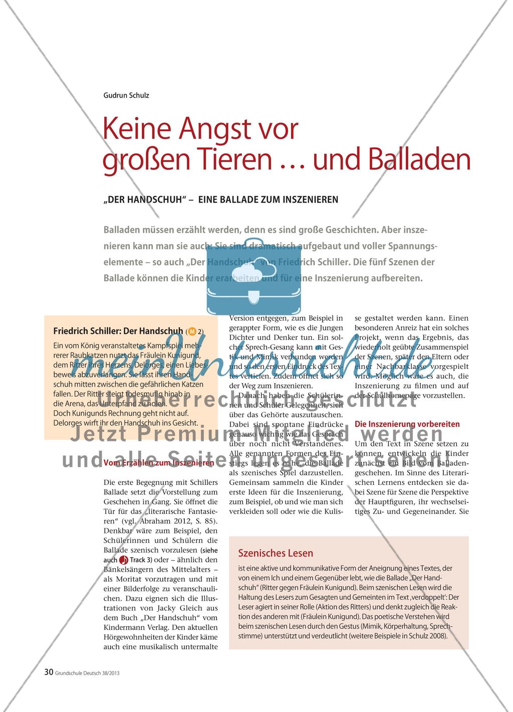 Der Handschuh: Die Inszenierung einer Ballade Preview 1
