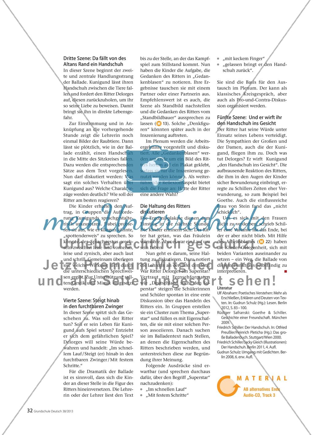 Der Handschuh: Die Inszenierung einer Ballade Preview 3