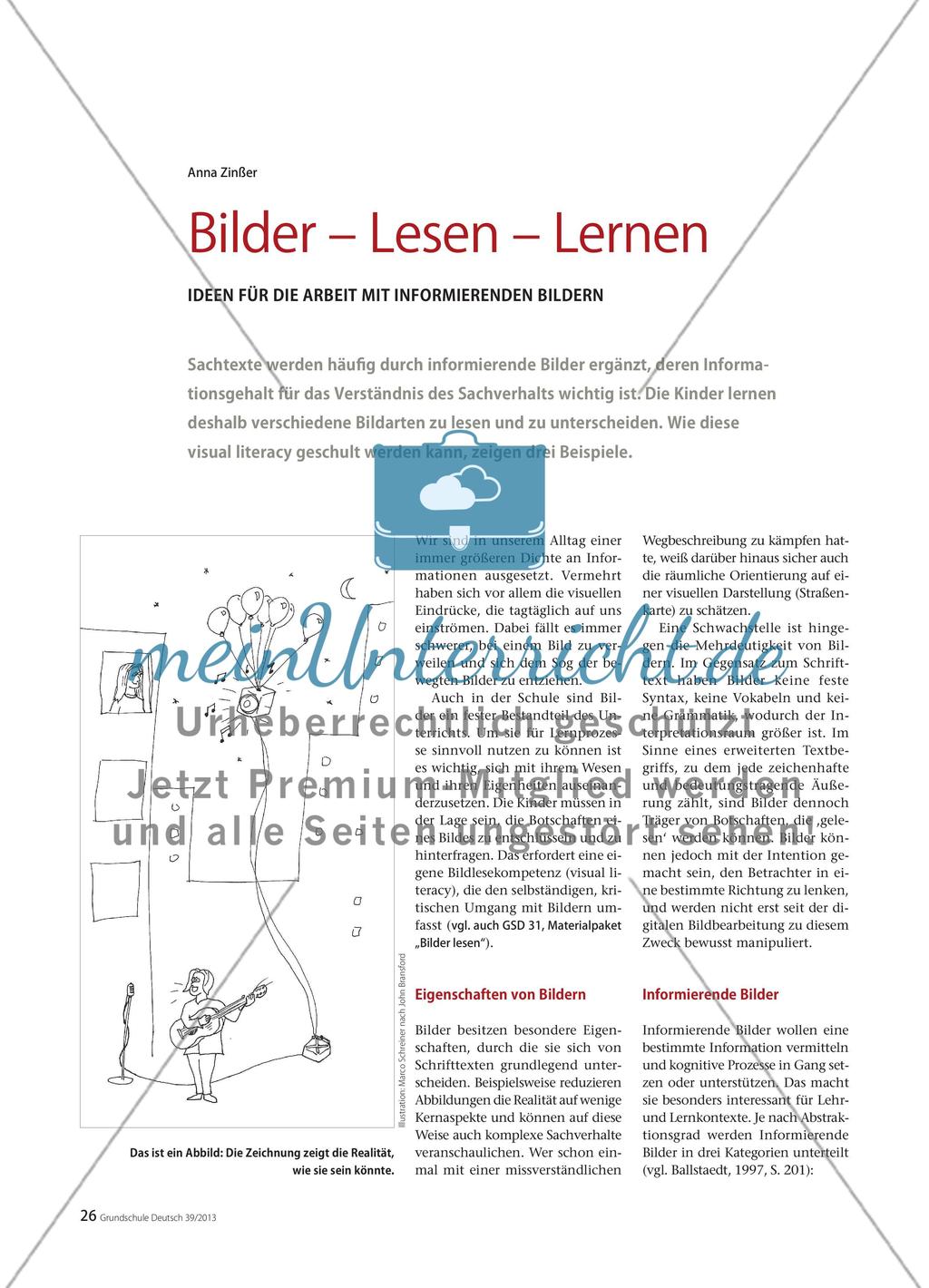 Bilder – Lesen – Lernen: Ideen für die Arbeit mit informierenden Bildern Preview 1