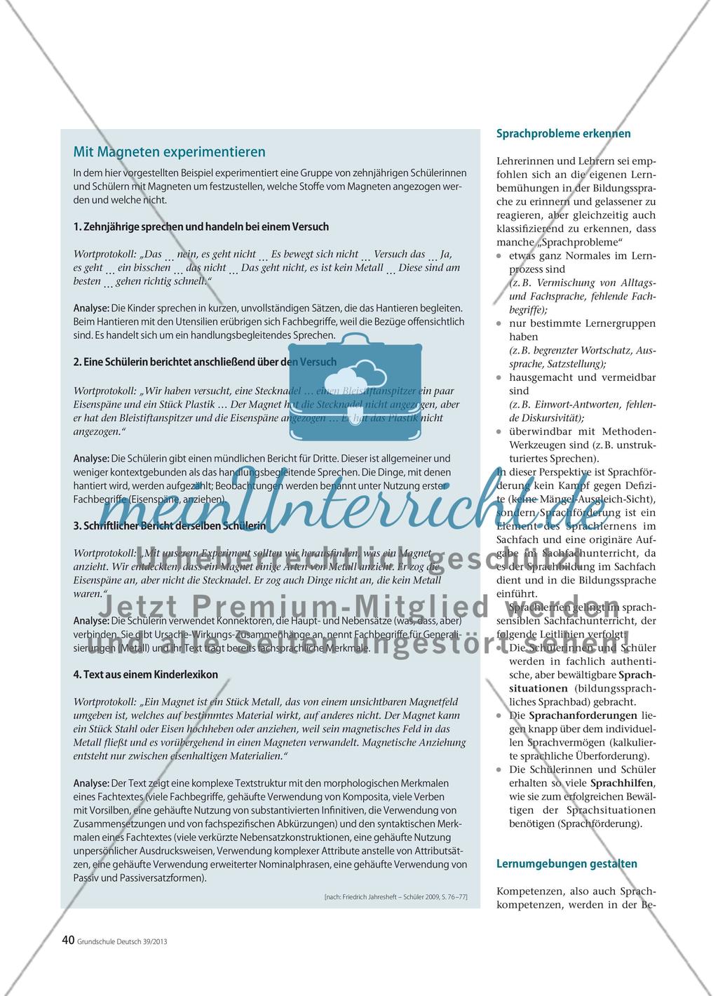 Kinder zur Sprache im Sachfach führen - Grundzüge eines sprachsensiblen Fachunterrichts Preview 2