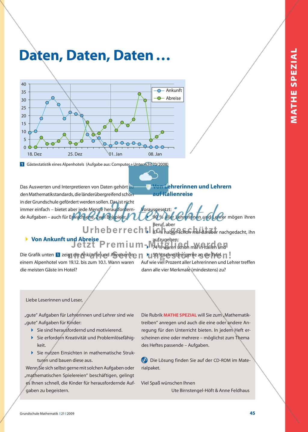 mathe spezial: Daten, Daten, Daten … Preview 1