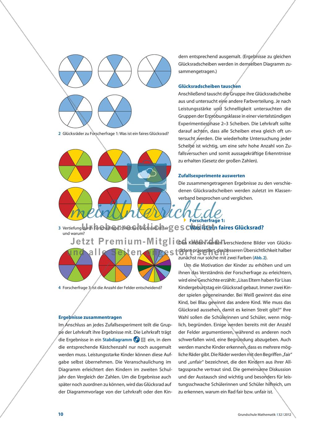 Im zweiten Schuljahr mit Glücksrädern experimentieren Preview 3