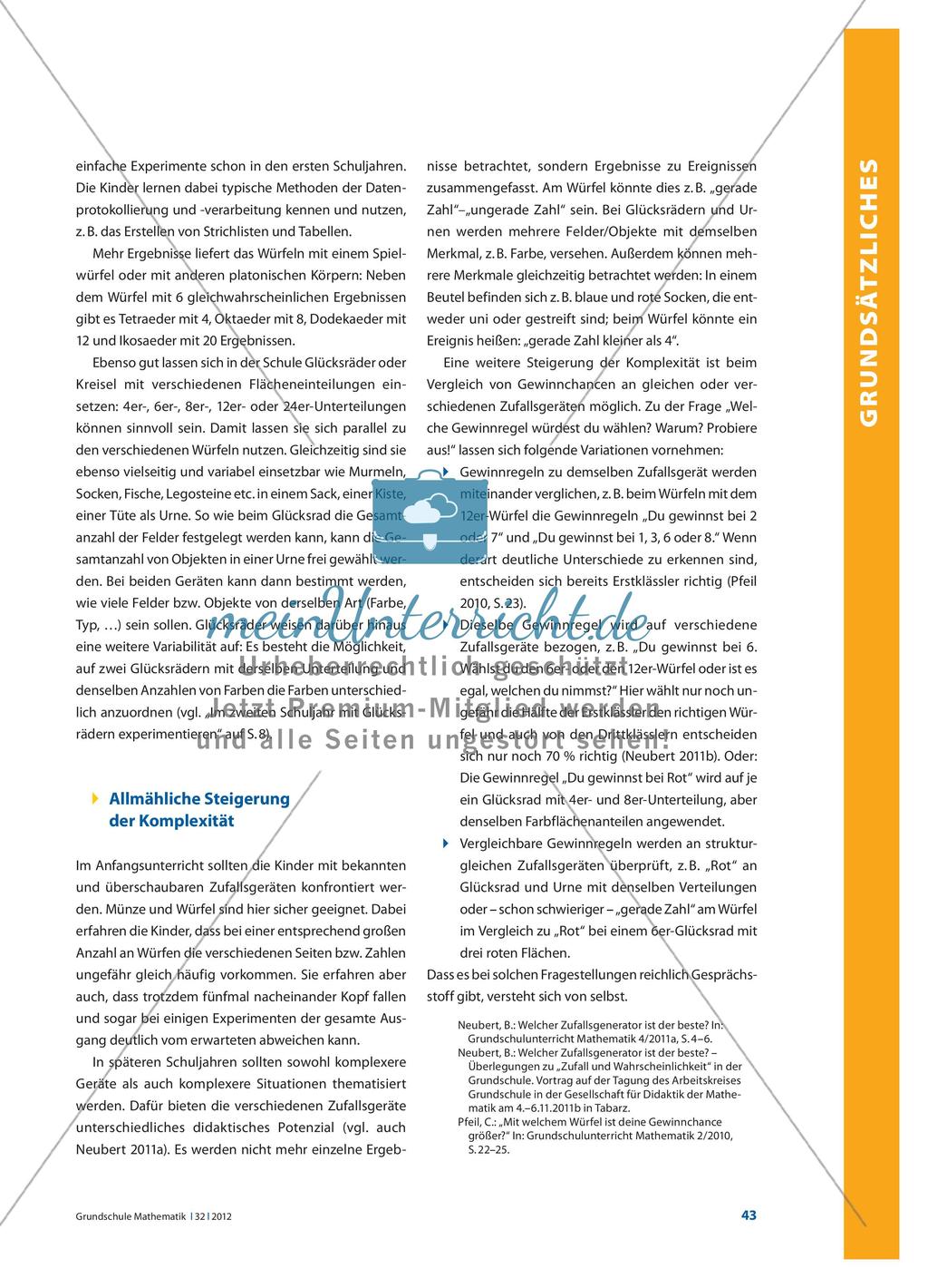 Wahrscheinlichkeit in der Grundschule? Möglich? Sicher! Preview 4