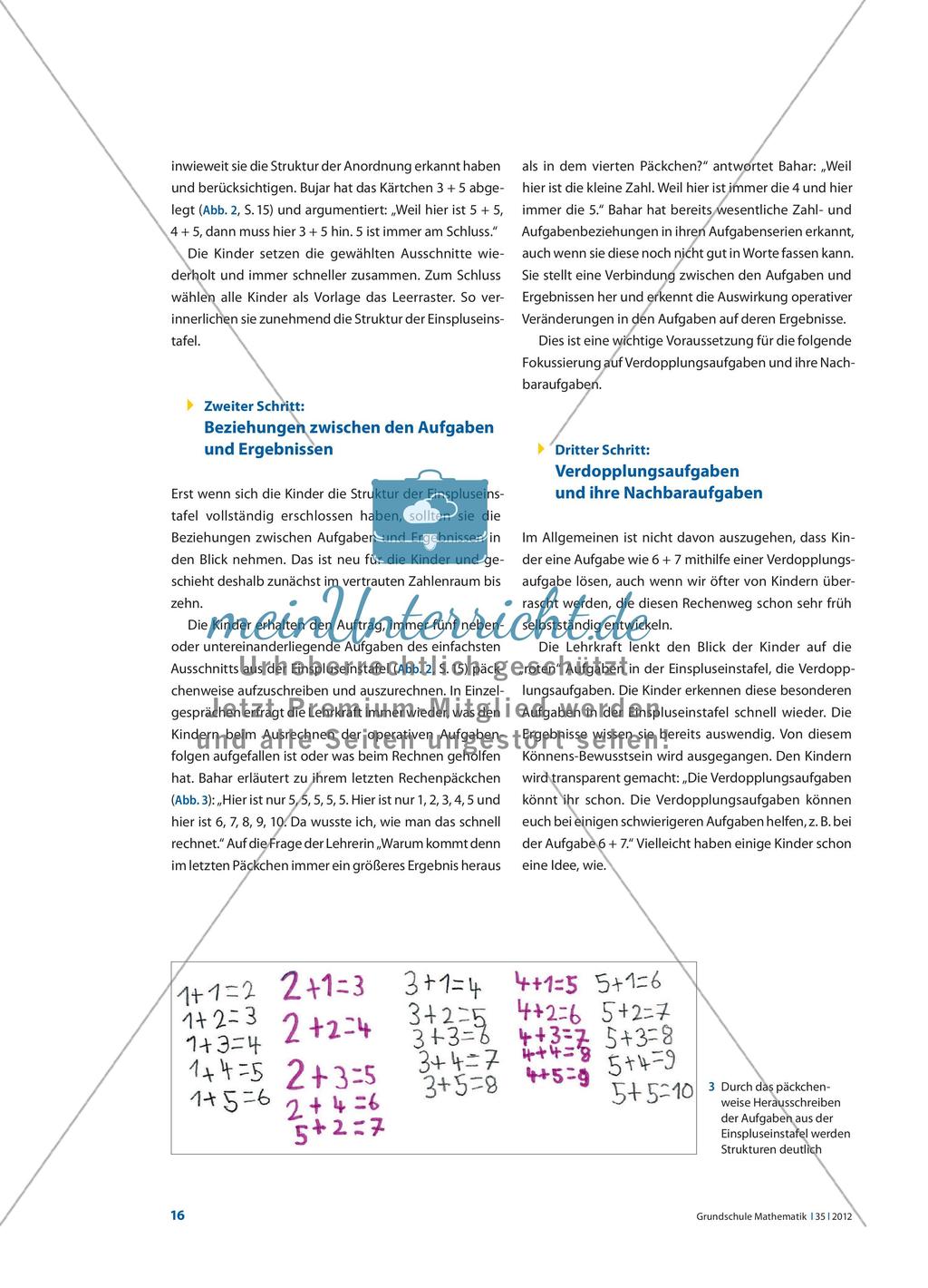 Aufgabenbeziehungen an der Einspluseinstafel Preview 3