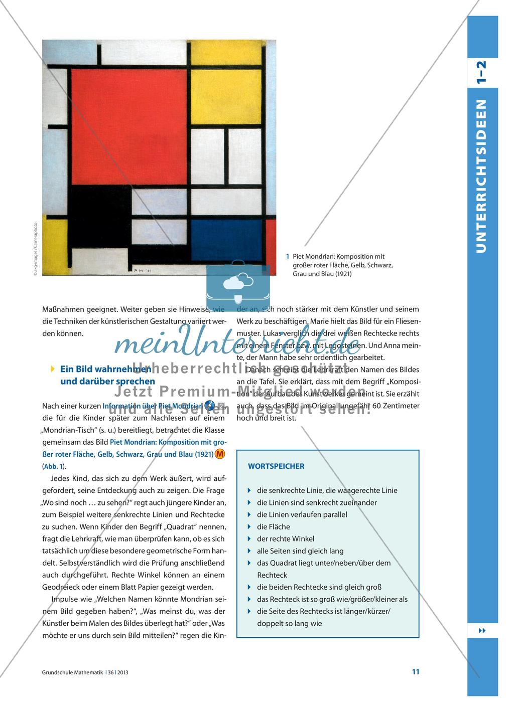 Farben, Linien und Flächen wie bei Mondrian Preview 2