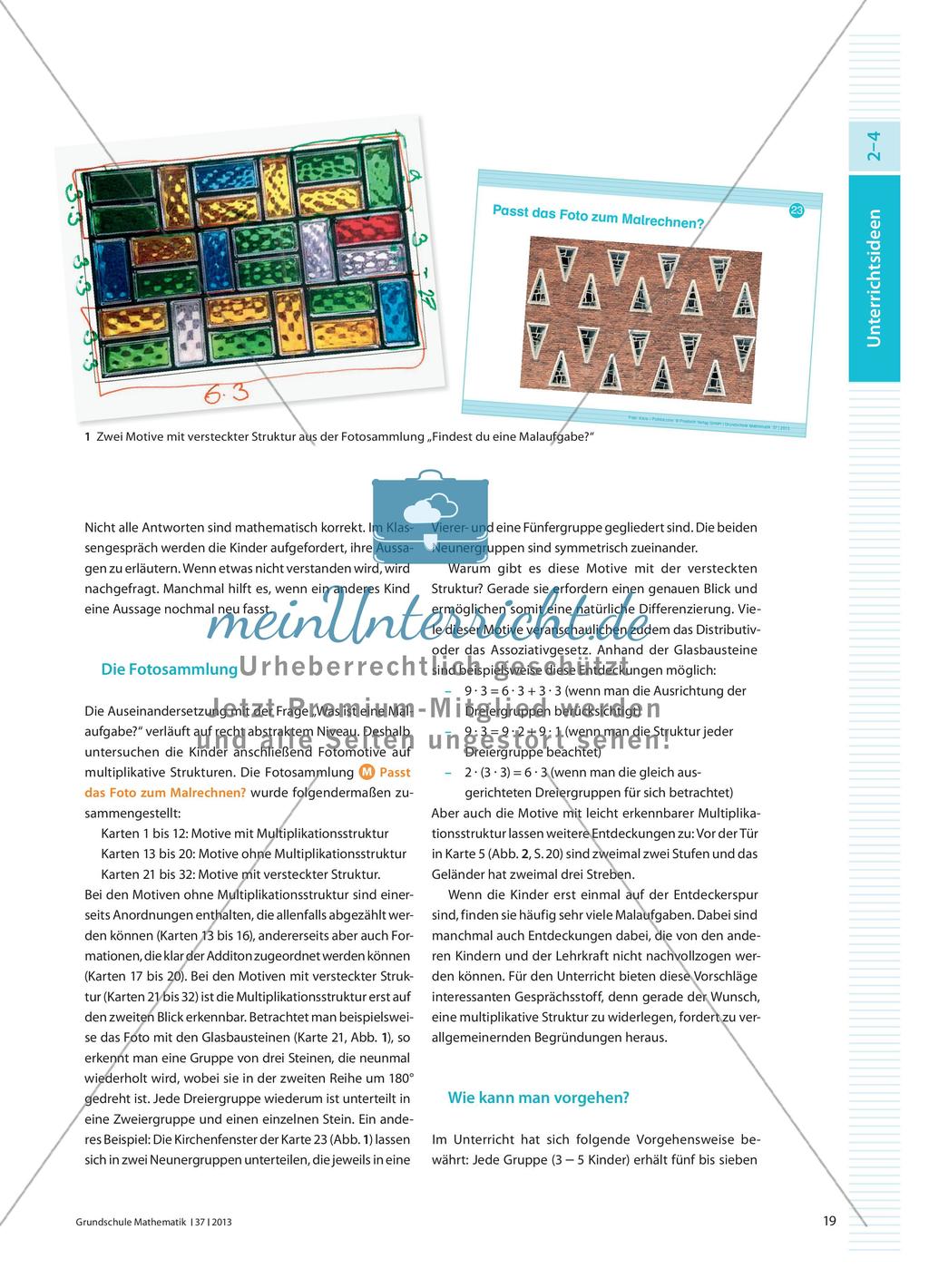 Was haben Glasbausteine mit dem Malrechnen zu tun? - Kinder tauschen sich über multiplikative Strukturen in Fotos aus Preview 2