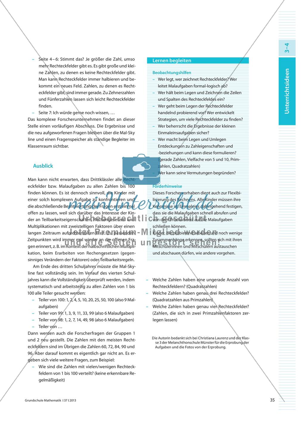 Wir suchen viele Rechteckfelder - Kinder beschreiben und begründen Auffälligkeiten Preview 6