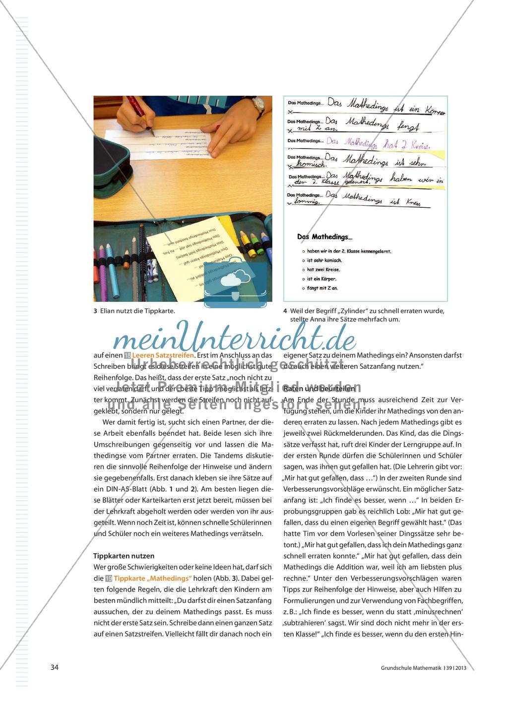 Das Mathedings - Fachbegriffe mit Hilfe eines Ratespiels festigen Preview 3
