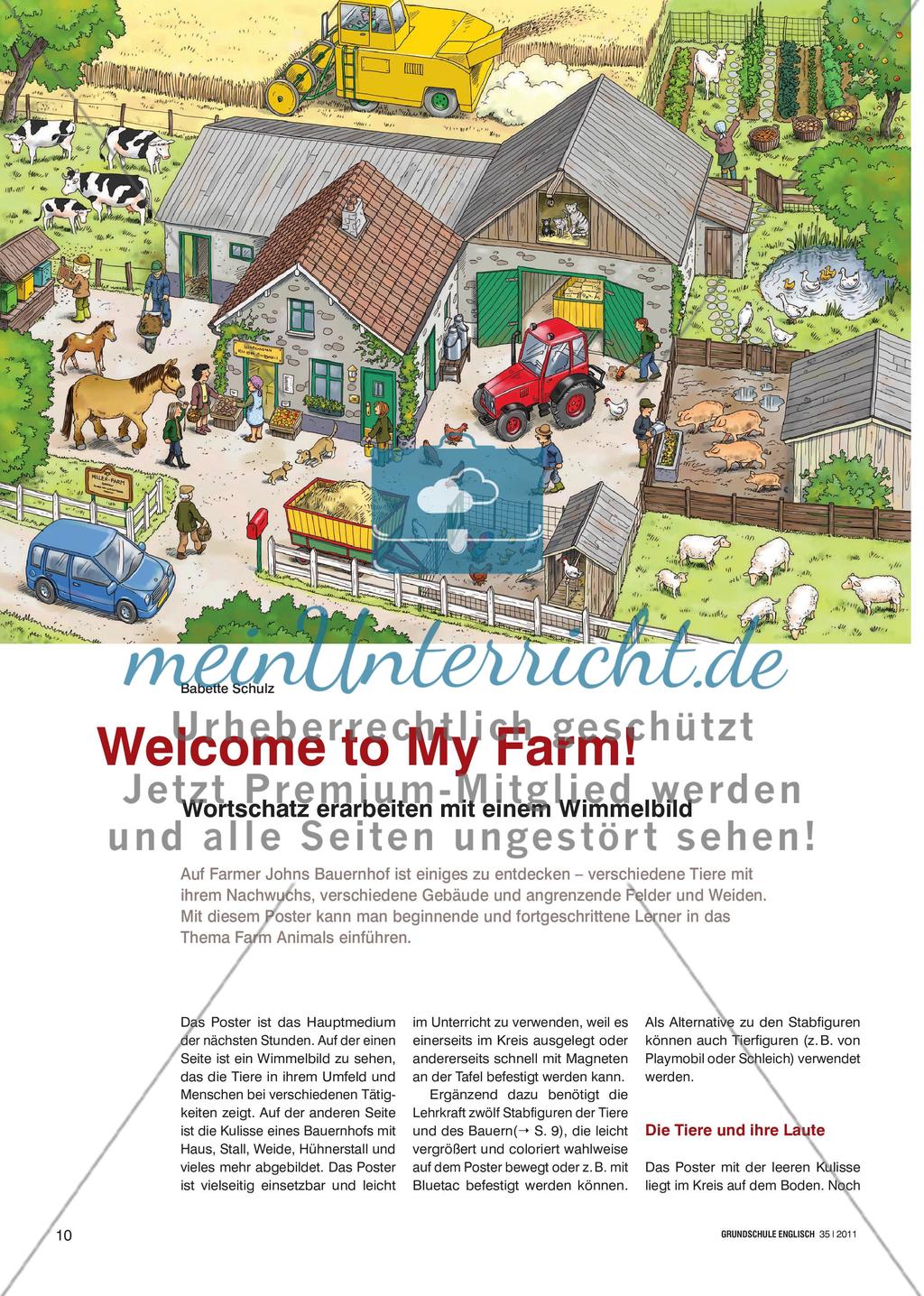 Welcome to My Farm! - Wortschatz erarbeiten mit einem Wimmelbild Preview 1