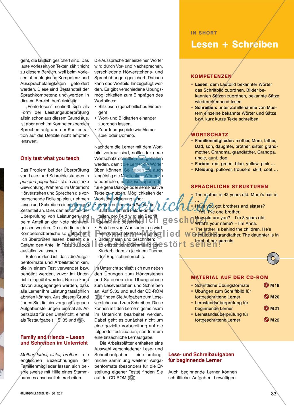 Read, Circle and Write! - Den Lernstand des Leseverstehens und Schreibens überprüfen Preview 2