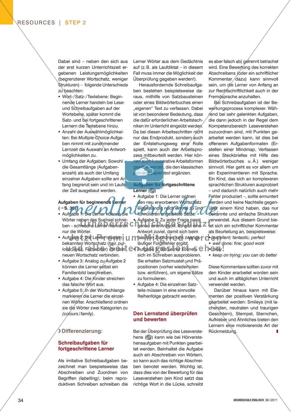 Read, Circle and Write! - Den Lernstand des Leseverstehens und Schreibens überprüfen Preview 3