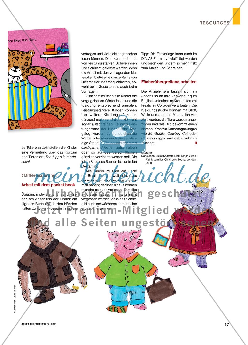 Hippo Has a Hat - Ein Bilderbuch zur Faschingszeit Preview 4