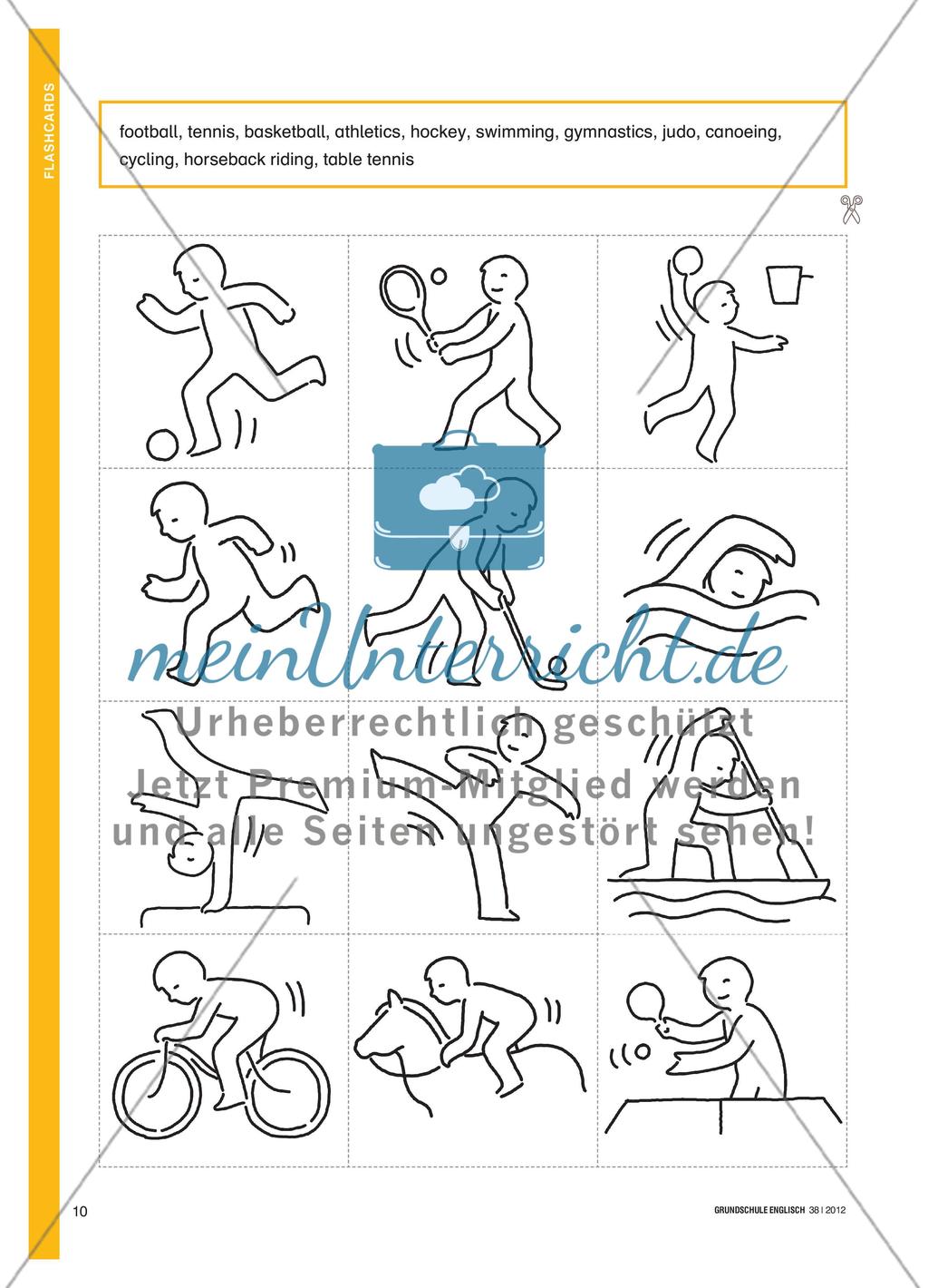 Ready, Steady, Go! - Sportarten-Wortschatz erarbeiten Preview 3