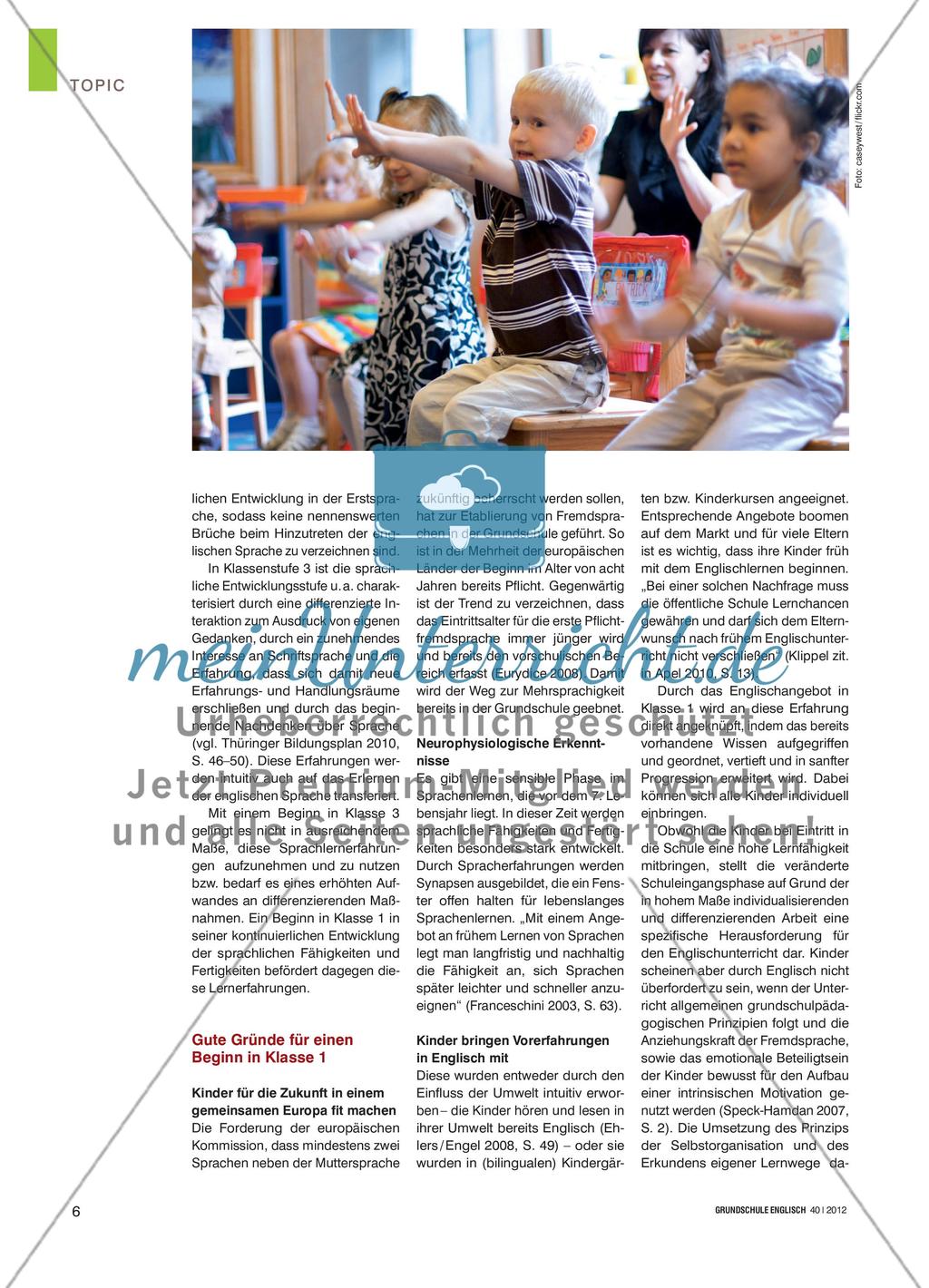 Early Birds: Anfangen mit Englisch – am besten schon in Klasse 1 Preview 3