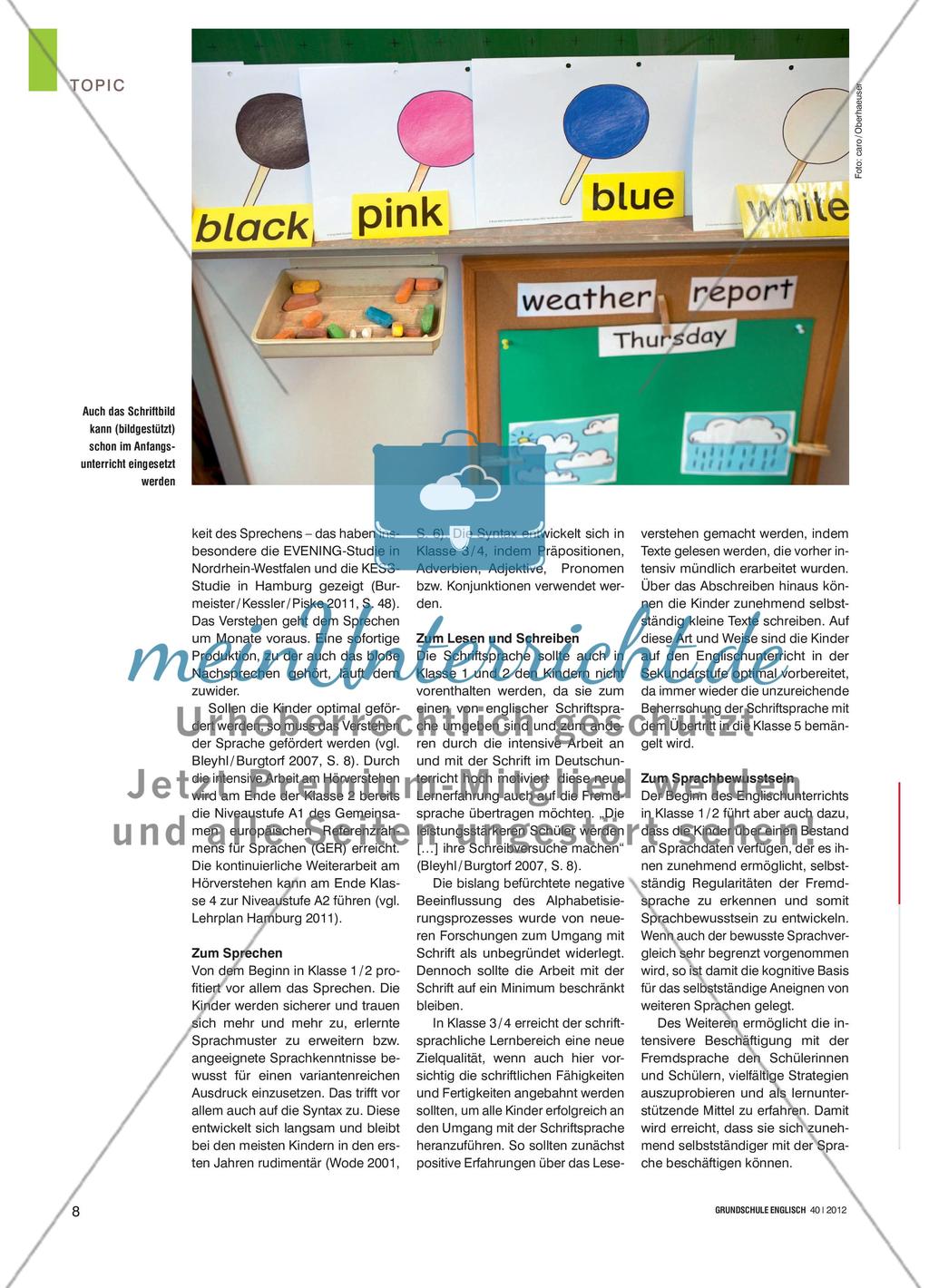 Early Birds: Anfangen mit Englisch – am besten schon in Klasse 1 Preview 5