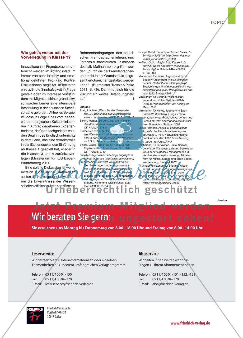 Early Birds: Anfangen mit Englisch – am besten schon in Klasse 1 Preview 6