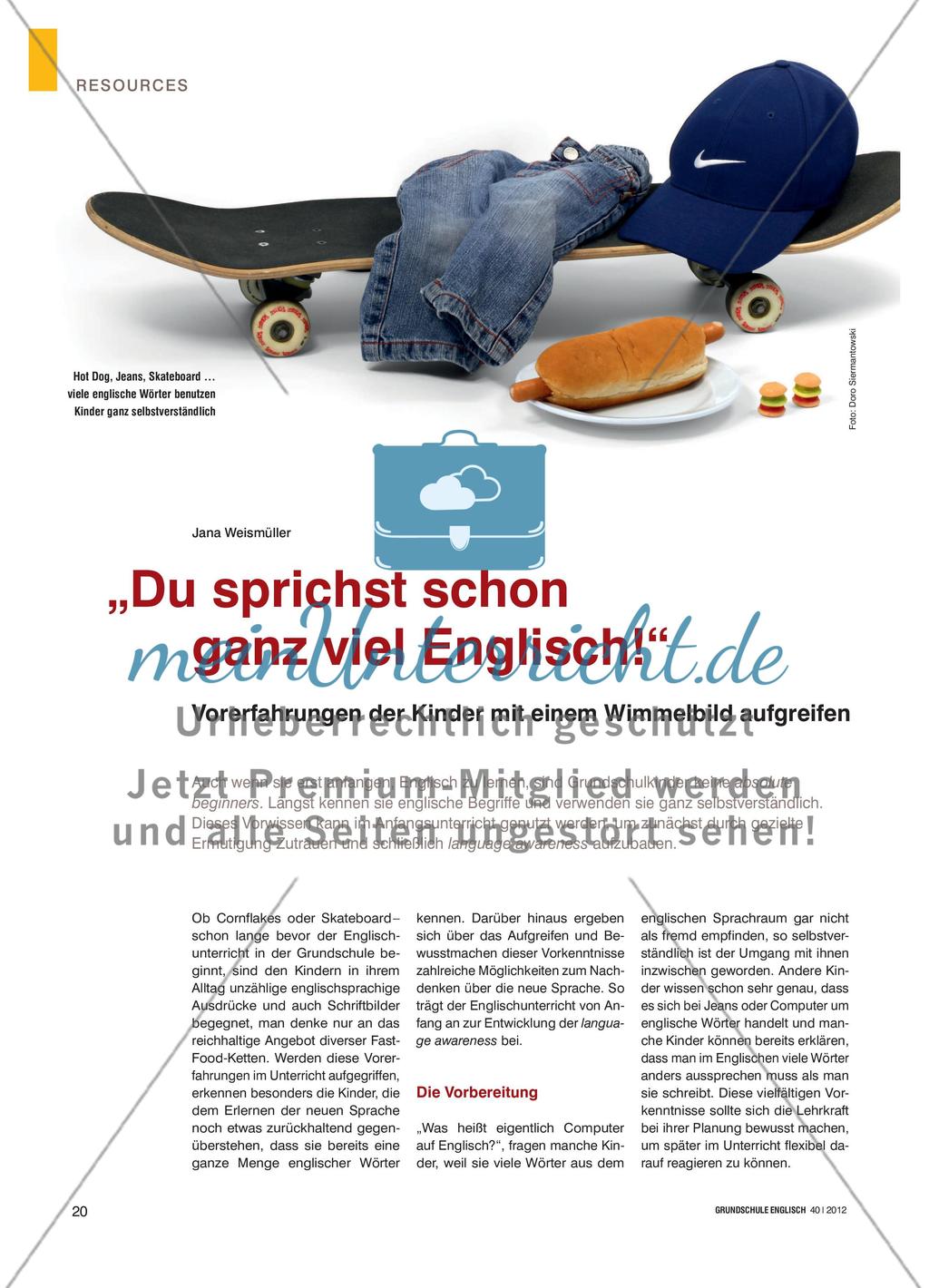 „Du sprichst schon ganz viel Englisch!“ - Vorerfahrungen der Kinder mit einem Wimmelbild aufgreifen Preview 1