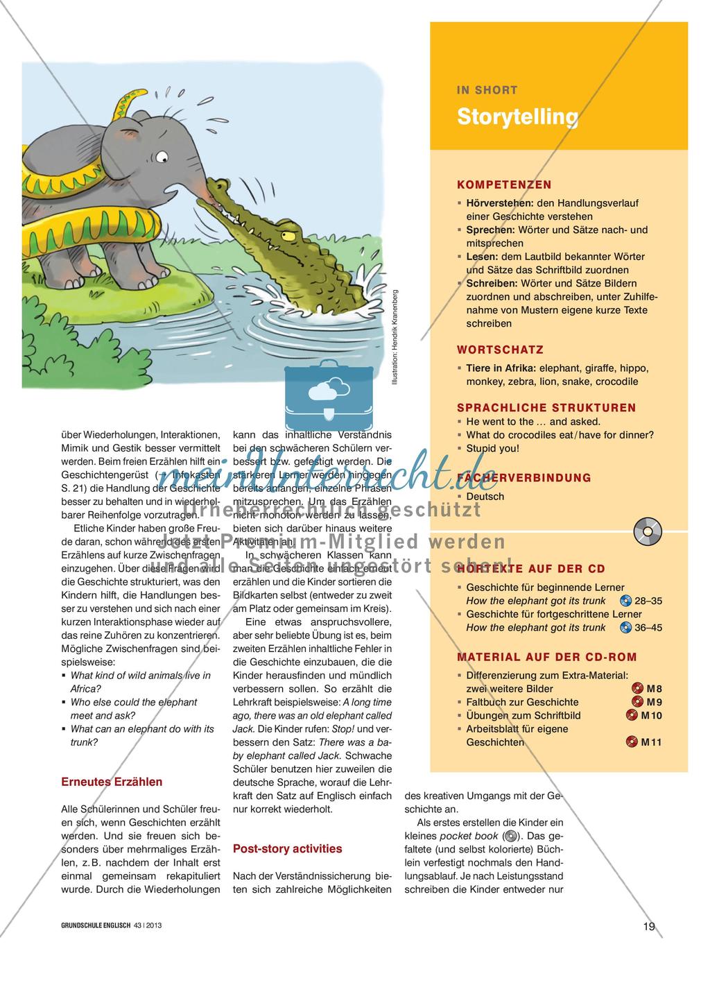 How the Elephant Got Its Trunk - Ein Tier-Märchen von Rudyard Kipling Preview 2