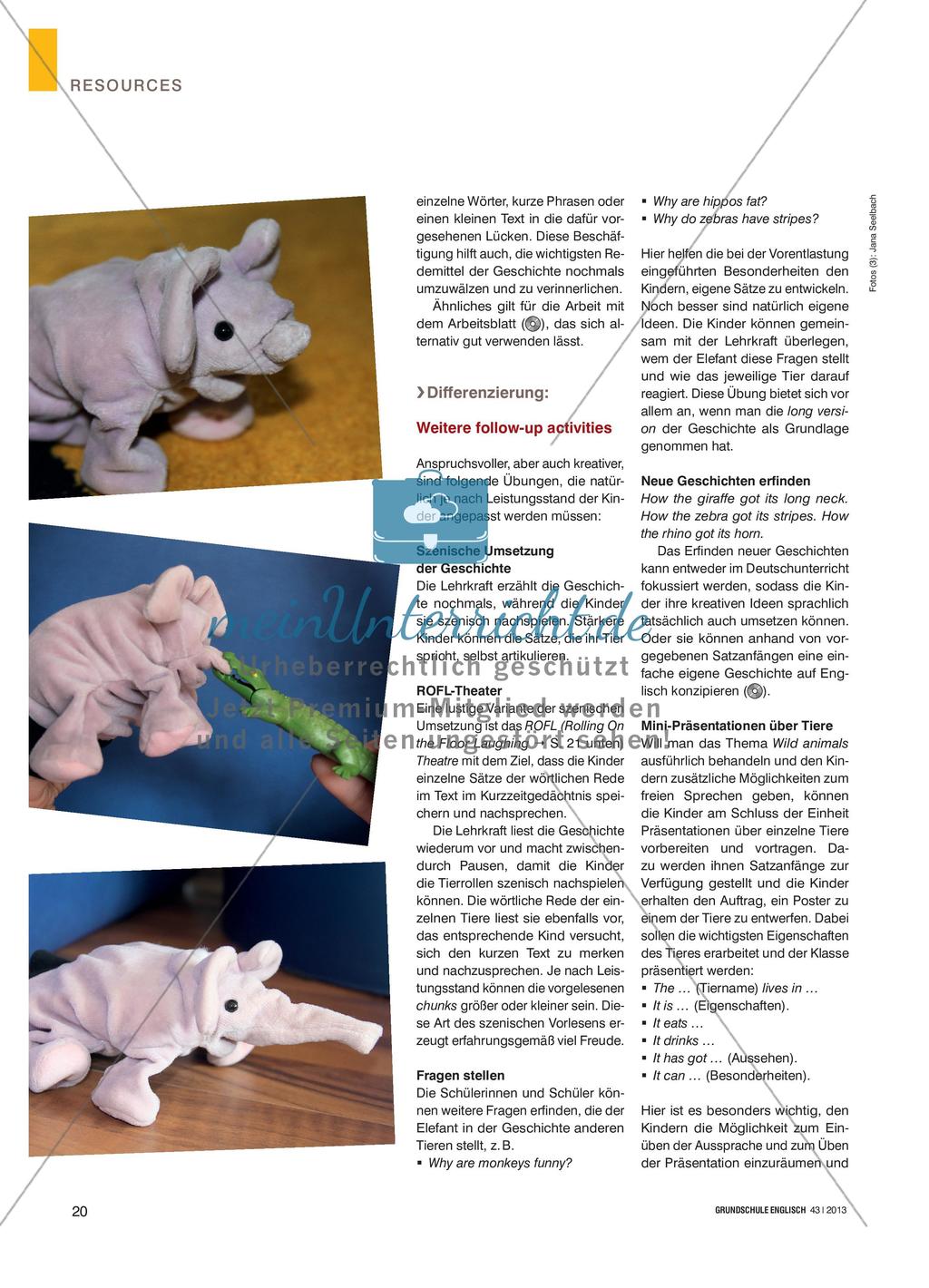 How the Elephant Got Its Trunk - Ein Tier-Märchen von Rudyard Kipling Preview 3