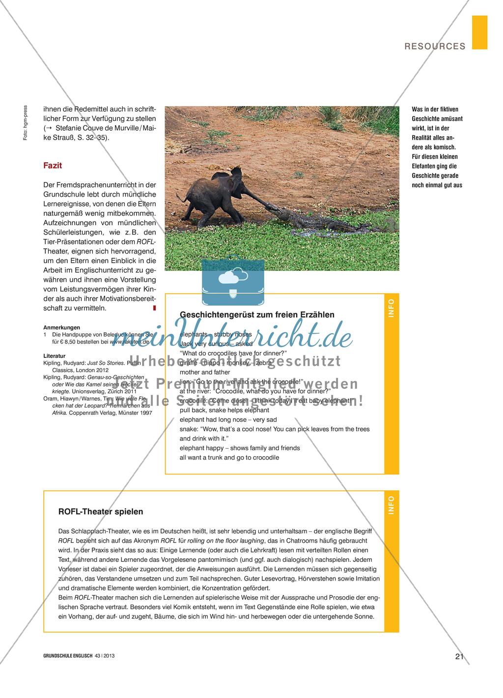How the Elephant Got Its Trunk - Ein Tier-Märchen von Rudyard Kipling Preview 4