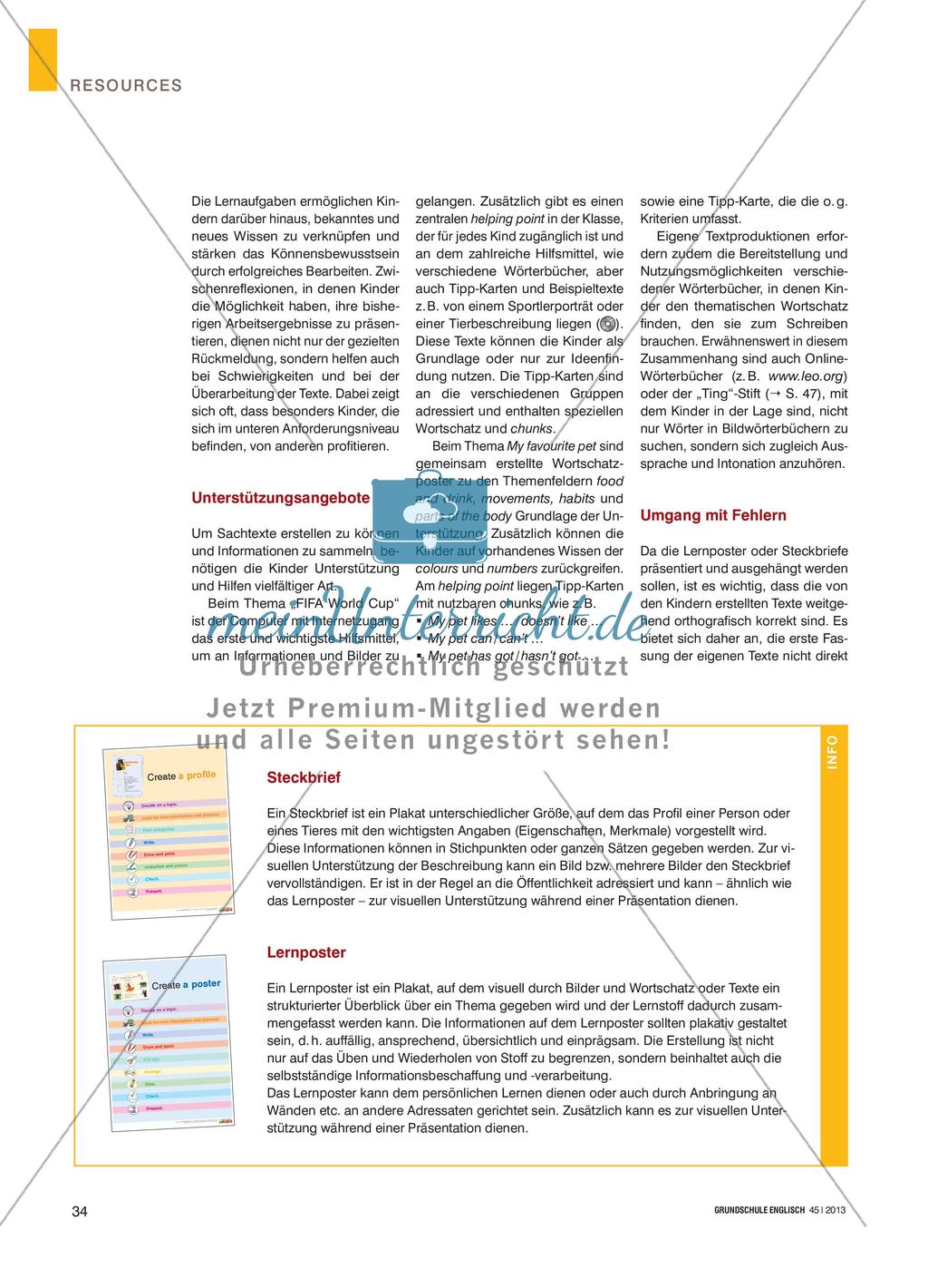 Writing Is Fun! - Motivierende und herausfordernde Schreibaufgaben im Englischunterricht der Grundschule Preview 3