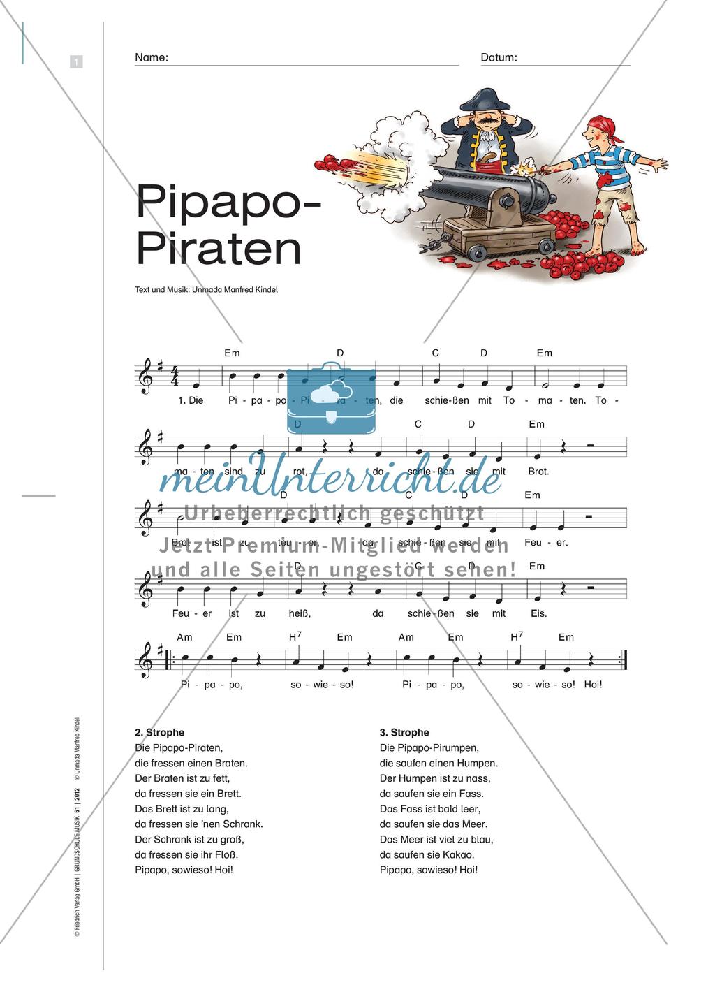 Die Piraten Lied Die Piraten Lied