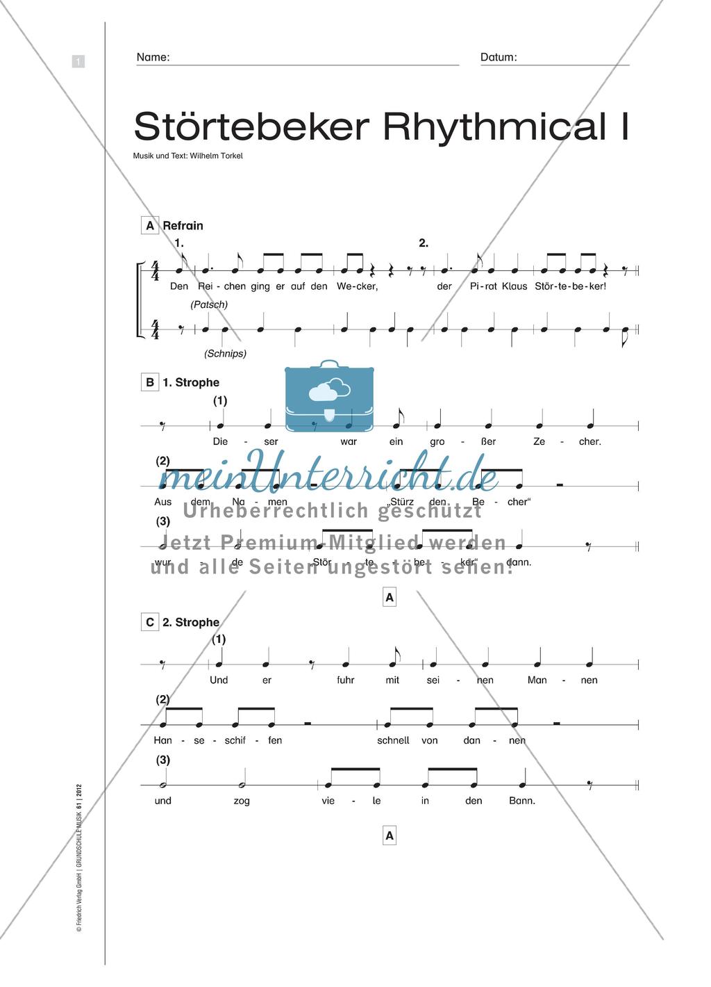Rhythmical zum bekanntesten deutschen Seeräuber Klaus Störtebeker Preview 3