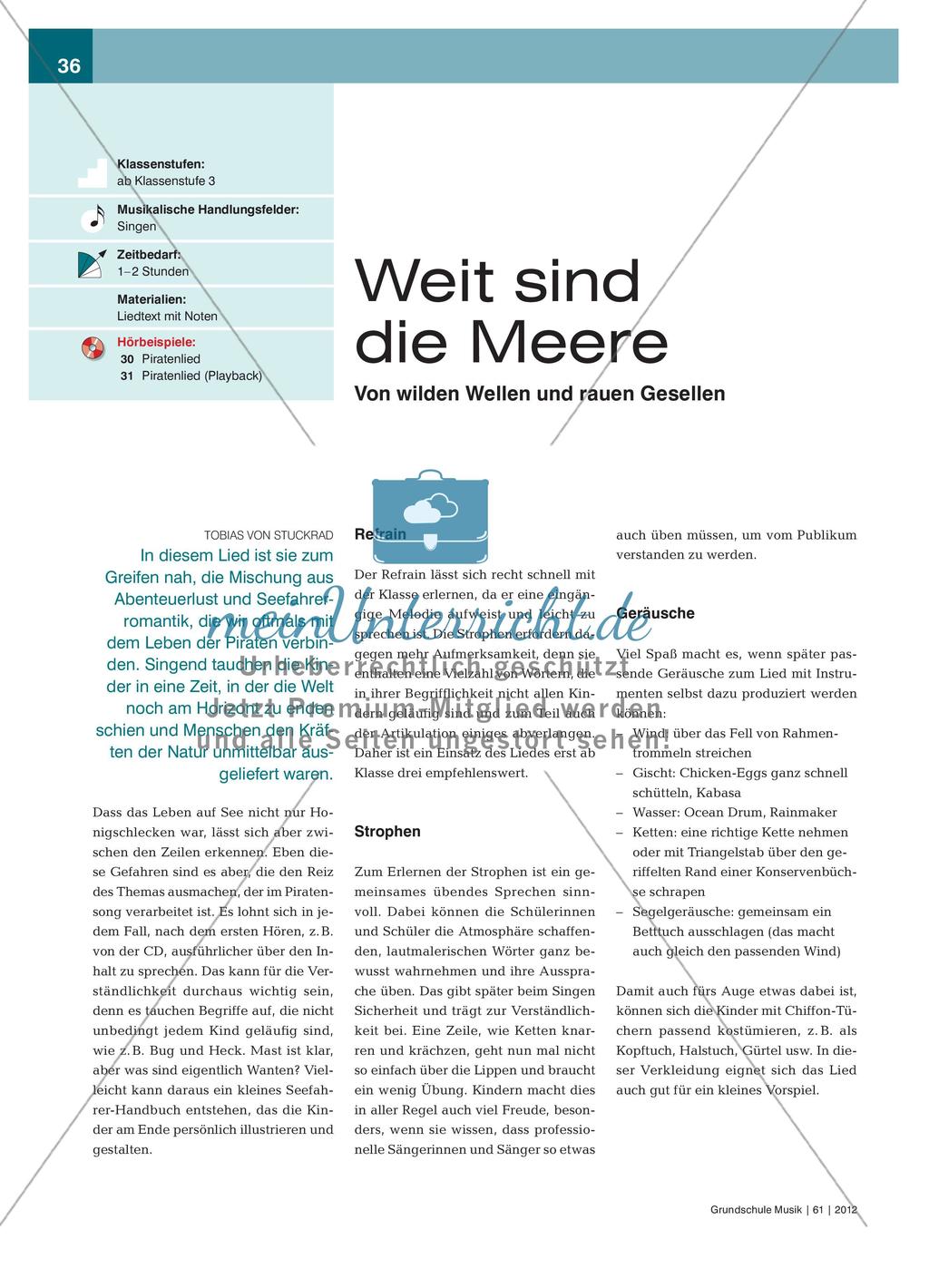 Ein Piratenlied zum Mitsingen und Musizieren Preview 1