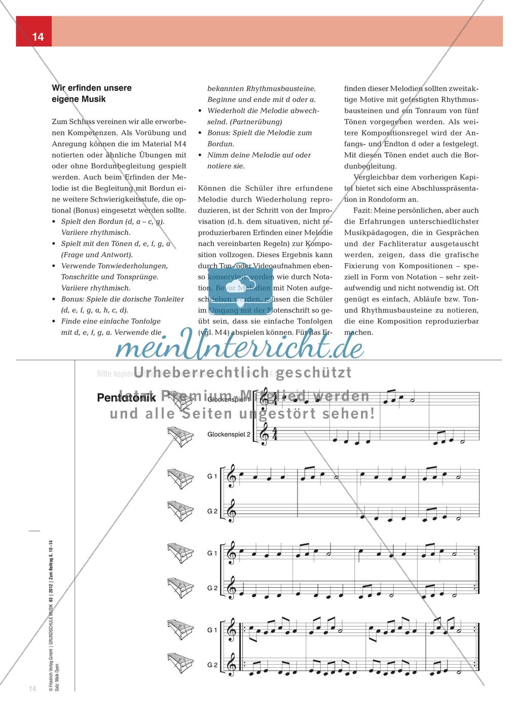 „Wir erfinden unsere eigene Musik!“ - Erste Schritte zur eigenen Komposition Preview 5