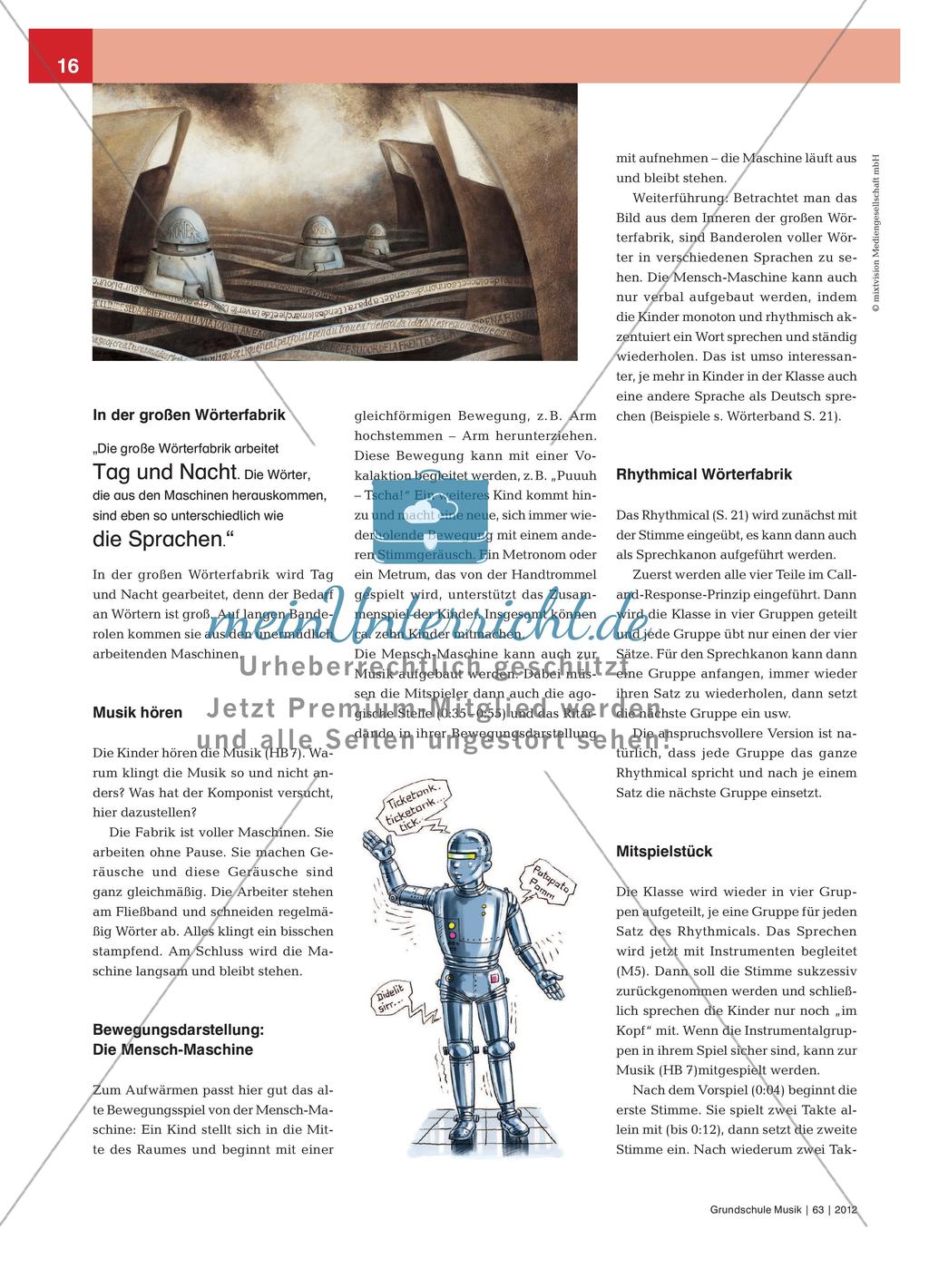 „Die große Wörterfabrik“ - Die Bedeutung von Worten und Sprache Preview 2